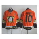 nhl jerseys anaheim ducks #10 perry orange[m&n][patch A]