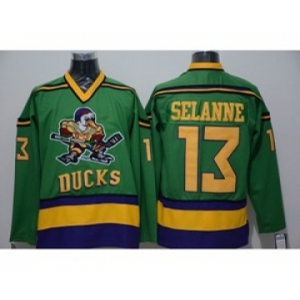 nhl jerseys anaheim ducks #13 selanne green