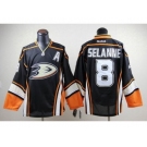 nhl jerseys anaheim ducks #8 teemu selanne third black