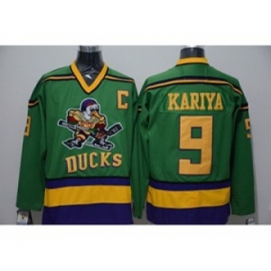 nhl jerseys anaheim ducks #9 kariya green[patch C]