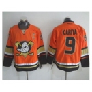 nhl jerseys anaheim ducks #9 kariya orange[patch C][m&n]