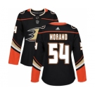 Women's Adidas Anaheim Ducks #54 Antoine Morand Authentic Black Home NHL Jersey