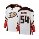 Women's Anaheim Ducks #54 Antoine Morand Authentic White Away Fanatics Branded Breakaway NHL Jersey