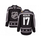 Women's Reebok Anaheim Ducks #17 Ryan Kesler Authentic Black Pacific Division 2017 All-Star NHL Jersey