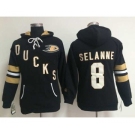 women nhl jerseys anaheim ducks #8 teemu selanne black[pullover hooded sweatshirt]