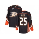 Youth Adidas Anaheim Ducks #25 Ondrej Kase Black Home Authentic Stitched NHL Jersey