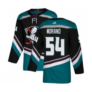 Youth Adidas Anaheim Ducks #54 Antoine Morand Authentic Black-Teal Alternate NHL Jersey
