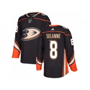 Youth Adidas Anaheim Ducks #8 Teemu Selanne Black Home Authentic Stitched NHL Jersey
