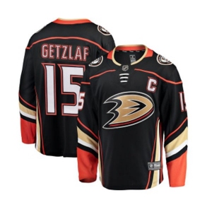 Youth Anaheim Ducks #15 Ryan Getzlaf Fanatics Branded Black Home Breakaway Hockey Jersey