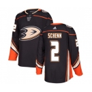 Youth Anaheim Ducks #2 Luke Schenn Authentic Black Home Hockey Jersey