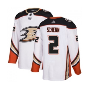 Youth Anaheim Ducks #2 Luke Schenn Authentic White Away Hockey Jersey