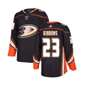 Youth Anaheim Ducks #23 Brian Gibbons Authentic Black Home Hockey Jersey