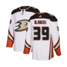 Youth Anaheim Ducks #39 Joseph Blandisi Authentic White Away Hockey Jersey