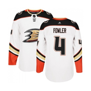 Youth Anaheim Ducks #4 Cam Fowler Authentic White Away Hockey Jersey
