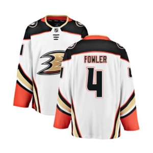 Youth Anaheim Ducks #4 Cam Fowler Fanatics Branded White Away Breakaway Hockey Jersey