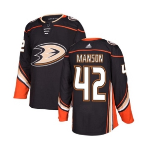 Youth Anaheim Ducks #42 Josh Manson Authentic Black Home Hockey Jersey