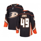 Youth Anaheim Ducks #49 Max Jones Authentic Black Home Hockey Jersey