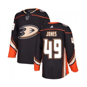 Youth Anaheim Ducks #49 Max Jones Authentic Black Home Hockey Jersey