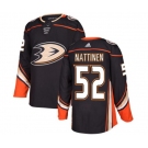 Youth Anaheim Ducks #52 Julius Nattinen Authentic Black Home Hockey Jersey