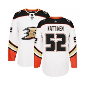 Youth Anaheim Ducks #52 Julius Nattinen Authentic White Away Hockey Jersey