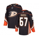 Youth Anaheim Ducks #67 Rickard Rakell Authentic Black Home Hockey Jersey