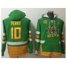 Anaheim Ducks #10 Corey Perry Green Name & Number Pullover NHL Hoodie