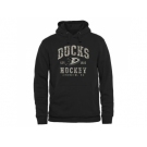 Men's Anaheim Ducks Black Camo Stack Pullover Hoodie