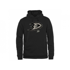 Men's Anaheim Ducks Black Rink Warrior Pullover Hoodie