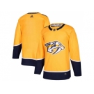 Men Adidas Nashville Predators Blank Yellow Home Authentic Stitched NHL Jersey