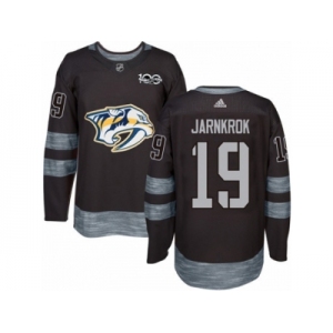 Men's Adidas Nashville Predators #19 Calle Jarnkrok Authentic Black 1917-2017 100th Anniversary NHL Jersey