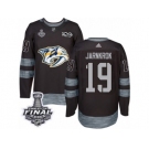 Men's Adidas Nashville Predators #19 Calle Jarnkrok Premier Black 1917-2017 100th Anniversary 2017 Stanley Cup Final NHL Jersey