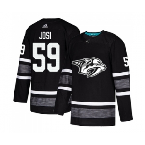 Men's Nashville Predators #59 Roman Josi Authentic Black 2019 All-Star Hockey Jersey