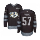 Men's Predators #57 Dante Fabbro Black 1917-2017 100th Anniversary Stitched Hockey Jersey