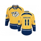 Men's Reebok Nashville Predators #11 Cody Hodgson Authentic Gold Home NHL Jersey