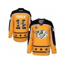 Men's Reebok Nashville Predators #14 Mattias Ekholm Authentic Gold Home 2017 Stanley Cup Final NHL Jersey New Style