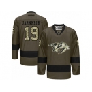 Men's Reebok Nashville Predators #19 Calle Jarnkrok Authentic Green Salute to Service NHL Jersey