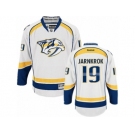 Men's Reebok Nashville Predators #19 Calle Jarnkrok Authentic White Away NHL Jersey