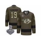 Men's Reebok Nashville Predators #19 Calle Jarnkrok Premier Green Salute to Service 2017 Stanley Cup Final NHL Jersey