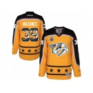 Men's Reebok Nashville Predators #39 Marek Mazanec Authentic Gold Home 2017 Stanley Cup Final NHL Jersey New Style