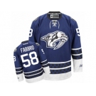 Men's Reebok Nashville Predators #58 Dante Fabbro Authentic Blue Third NHL Jersey