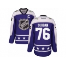 Men's Reebok Nashville Predators #76 P.K Subban Authentic Purple Central Division 2017 All-Star NHL Jersey