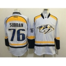 Men's Reebok Nashville Predators #76 P.K Subban Authentic White NHL Jersey