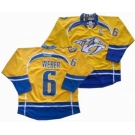 nhl Nashville Predators #6 weber C Yellow