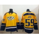 nhl jerseys nashville predators #59 josi blue-yellow