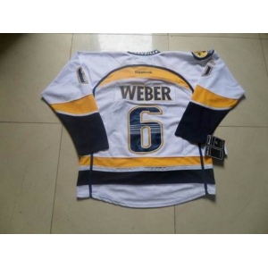 nhl jerseys nashville predators #6 weber white 2011 new