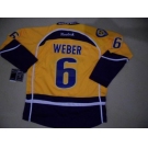 nhl jerseys nashville predators #6 weber yellow 2011 new