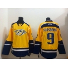 nhl jerseys nashville predators #9 forsberg blue-yellow