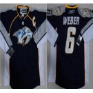 nhl nashville predators#6 weber black(C patch)