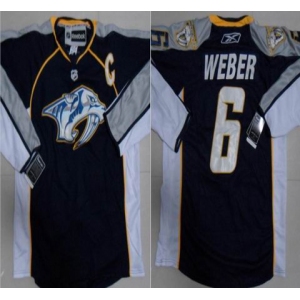 nhl nashville predators#6 weber black(C patch)