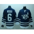 nhl nashville predators#6 weber blue